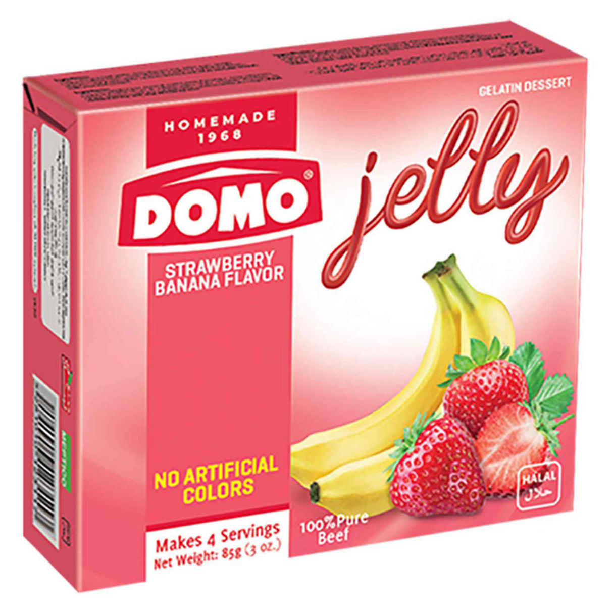 Domo Jelly Strawberry & Banana 85G