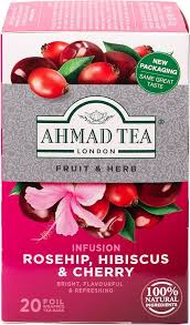 Ahmad Tea Cherry With Rosehip Hibiscus 20 Packs - 24shopping.shop