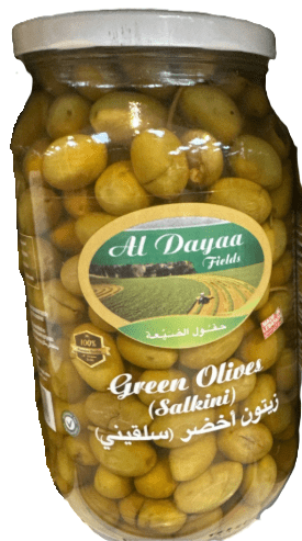 AL DAYAA GREEN OLIVES SALKINI 600G - 24shopping.shop