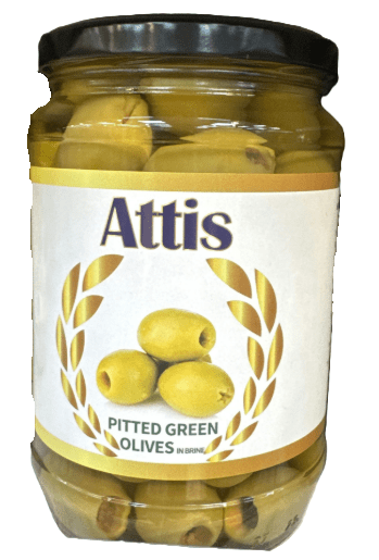 ATTIS PITTED GREEN OLIVES 320G - 24shopping.shop