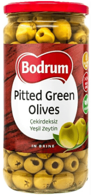 BODRUM OLIVES PITTED GREEN 340G††- 24shopping.shop