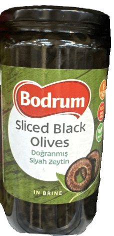 BODRUM SLICED BLACK OLIVES 680G - 24shopping.shop