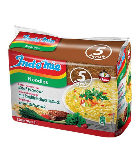 INDOMIE Instant Noodles beef Flavour 5 Pack - 24shopping.shop
