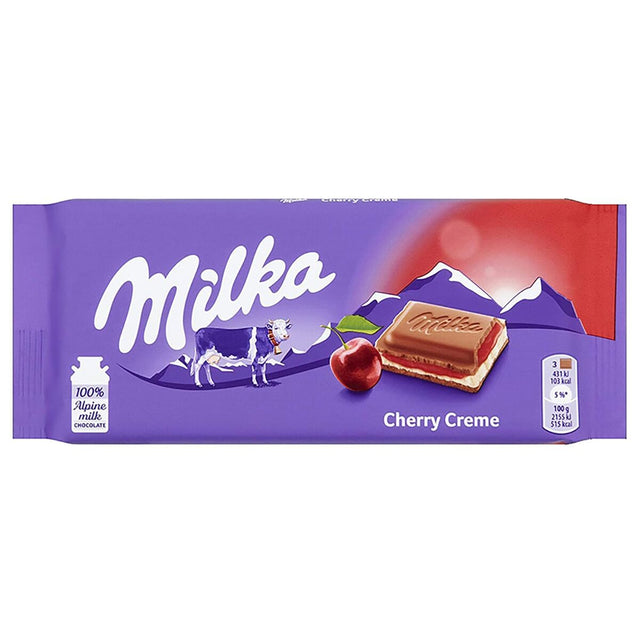Milka Cherry Chocolate 100G - 24shopping.shop