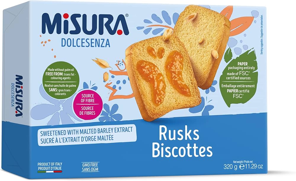 Misura Dolcesenza Rusks Biscottes 320g - 24shopping.shop