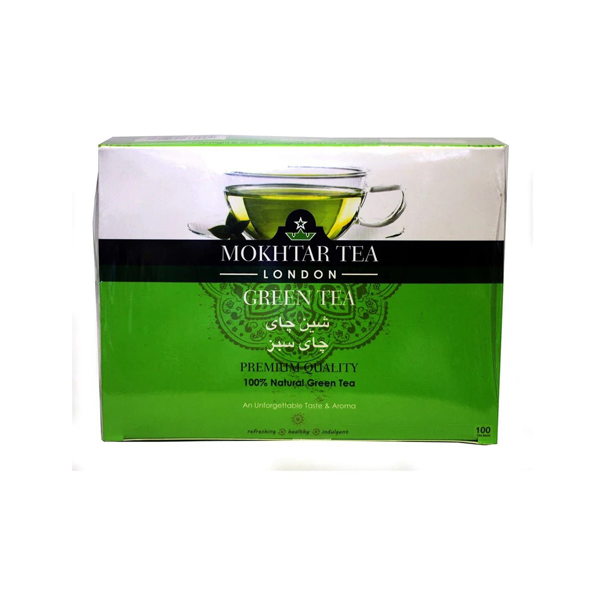 Mokhtar Tea London Green Tea 100 Bags - 24shopping.shop