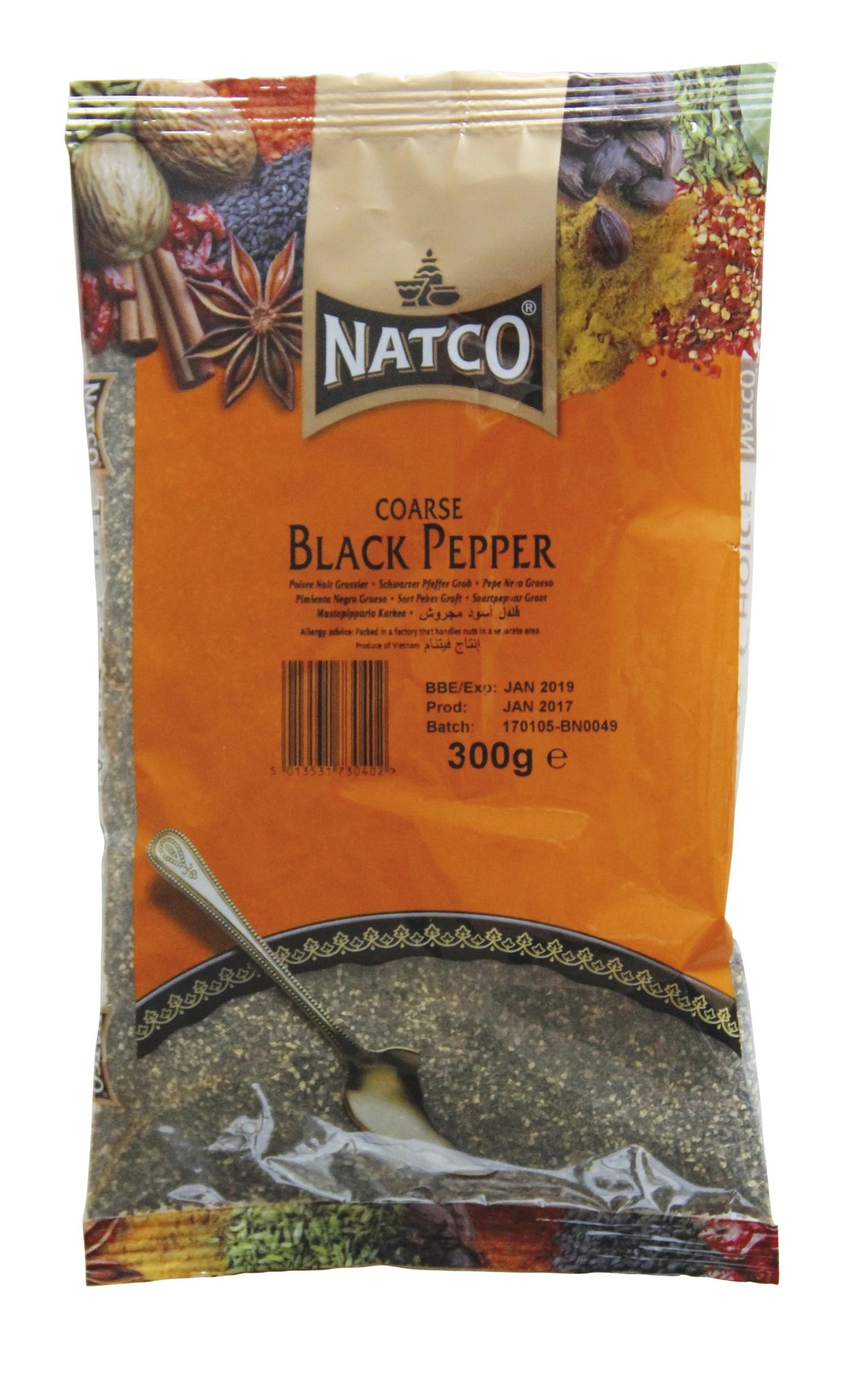 Natco Coarse Black Pepper 300g - 24shopping.shop