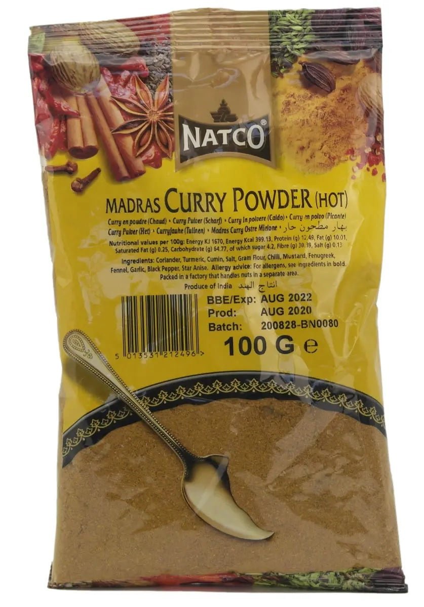 Natco Madras Curry Powder Hot 100g - 24shopping.shop