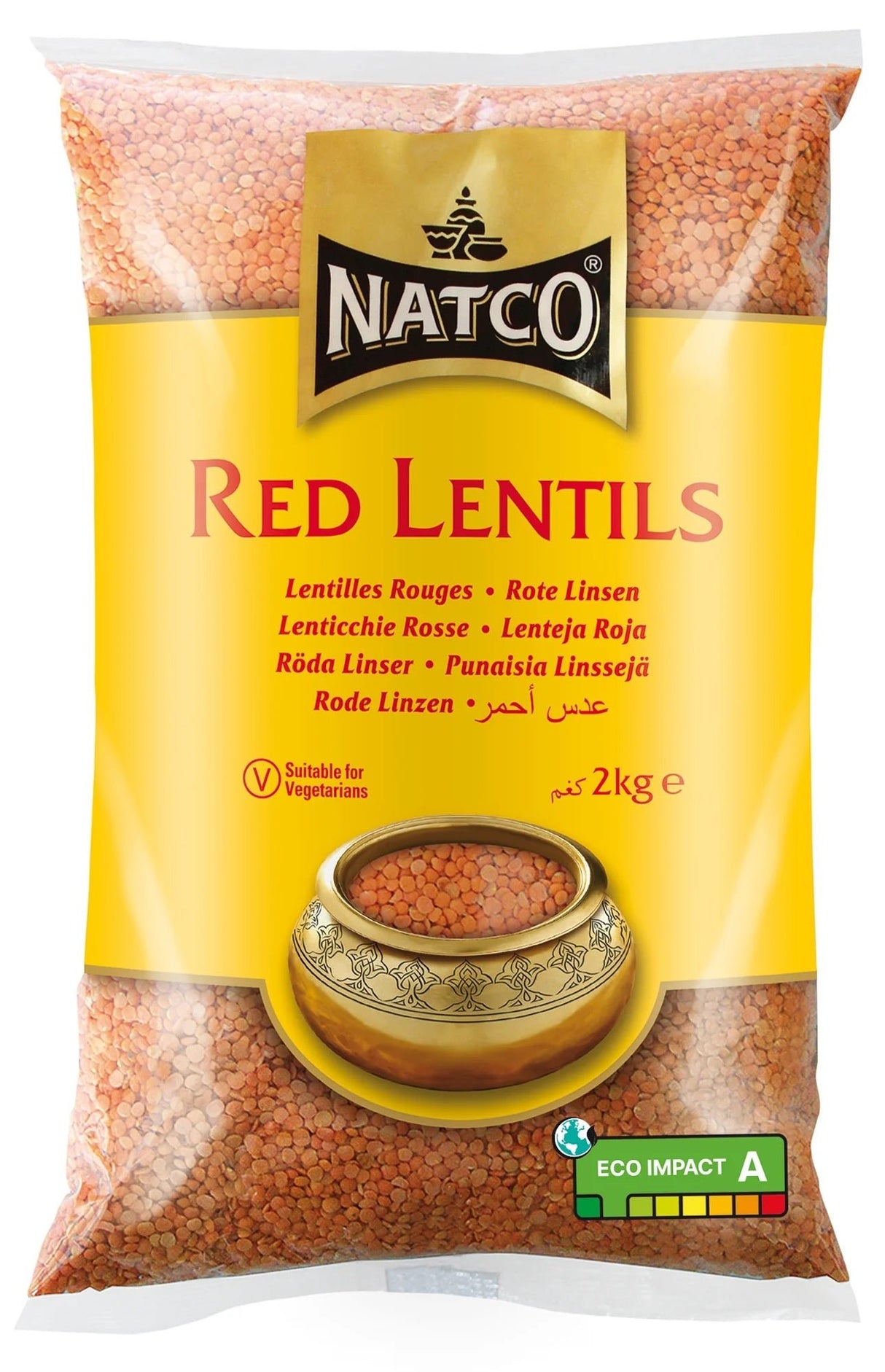 Natco Red Lentils 2KG - 24shopping.shop