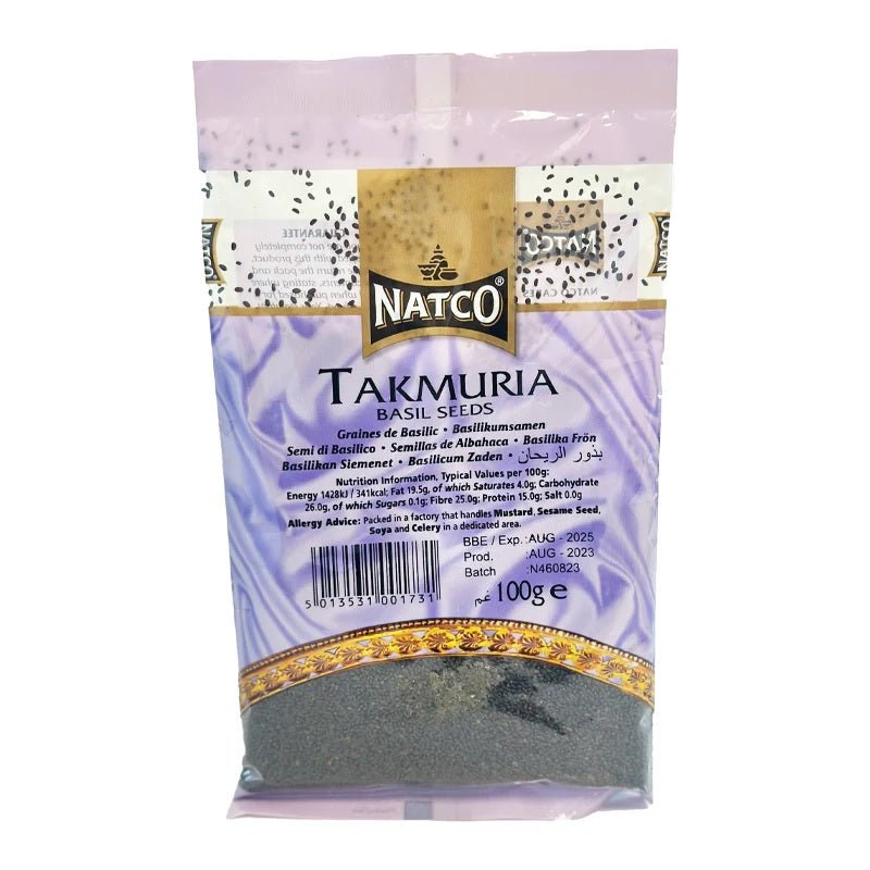 Natco Takmuria Basil Seeds 100g - 24shopping.shop