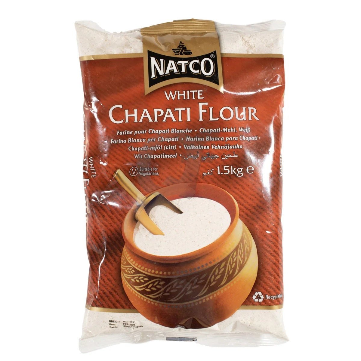 Natco White Chapati Flour 1.5kg - 24shopping.shop