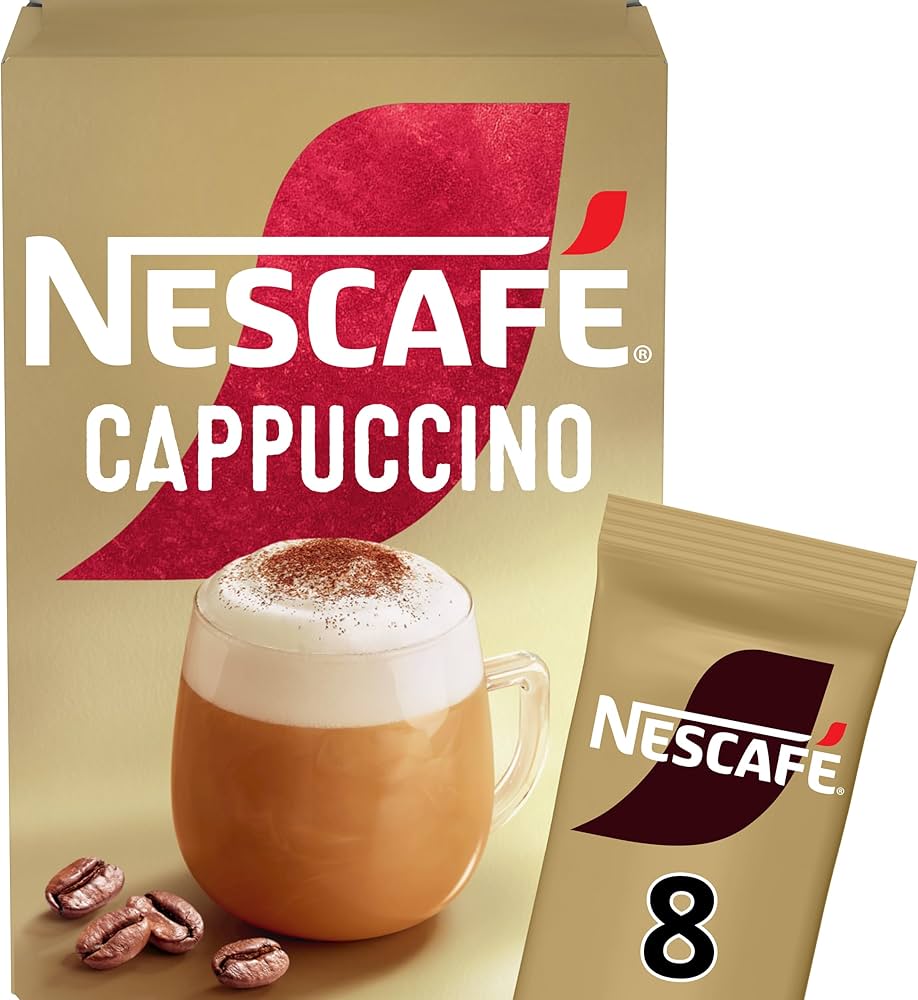Nescafe Cappuccino Instant Coffee 8 x 15.5g Sachets - 24shopping.shop