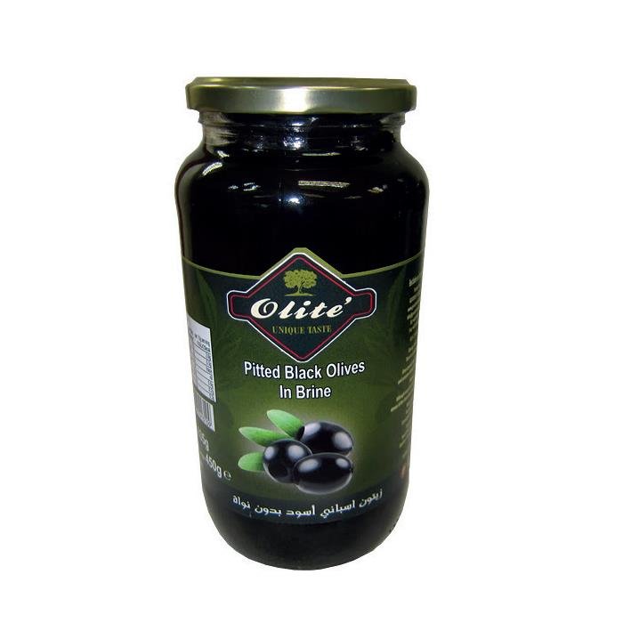 OLITE PITTED BLACK OLIVES 450g†- 24shopping.shop