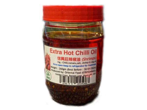 Oriental Food Extra Hot Chilli Oil (Shrimps) 260g - 24shopping.shop