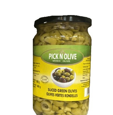 PICK N OLIVE SLICE GREEN 400G - 24shopping.shop
