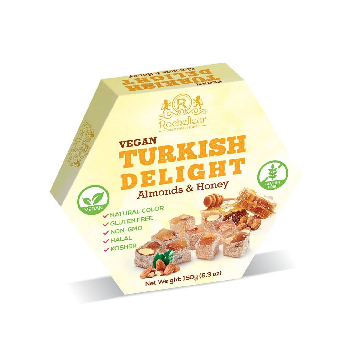 Rochefleur Turkish Delight Almonds & Honey 150g - 24shopping.shop