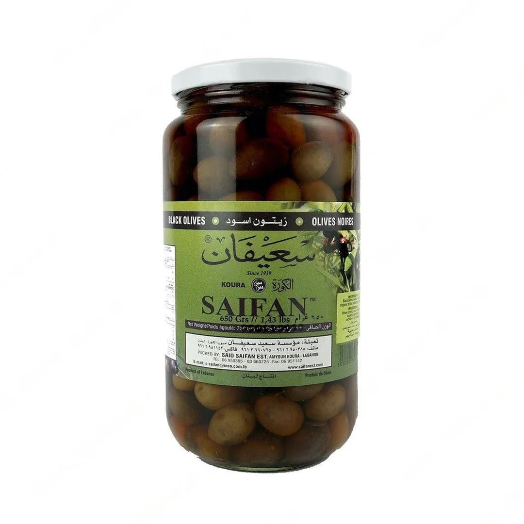 Saifan Black Olives 650G - 24shopping.shop