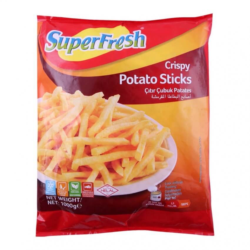 Super Fresh Crispy Potato Sticks 1kg - 24shopping.shop