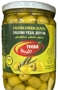 TEEBA GREEN OLIVES SALKINI 400G - 24shopping.shop