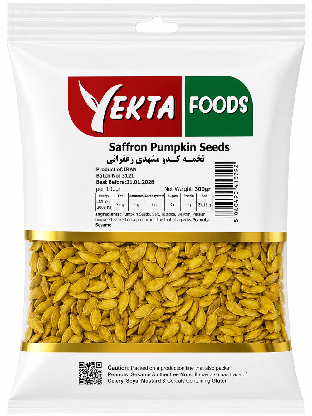 Yekta Saffron Pumpkin Seeds 300g - 24shopping.shop