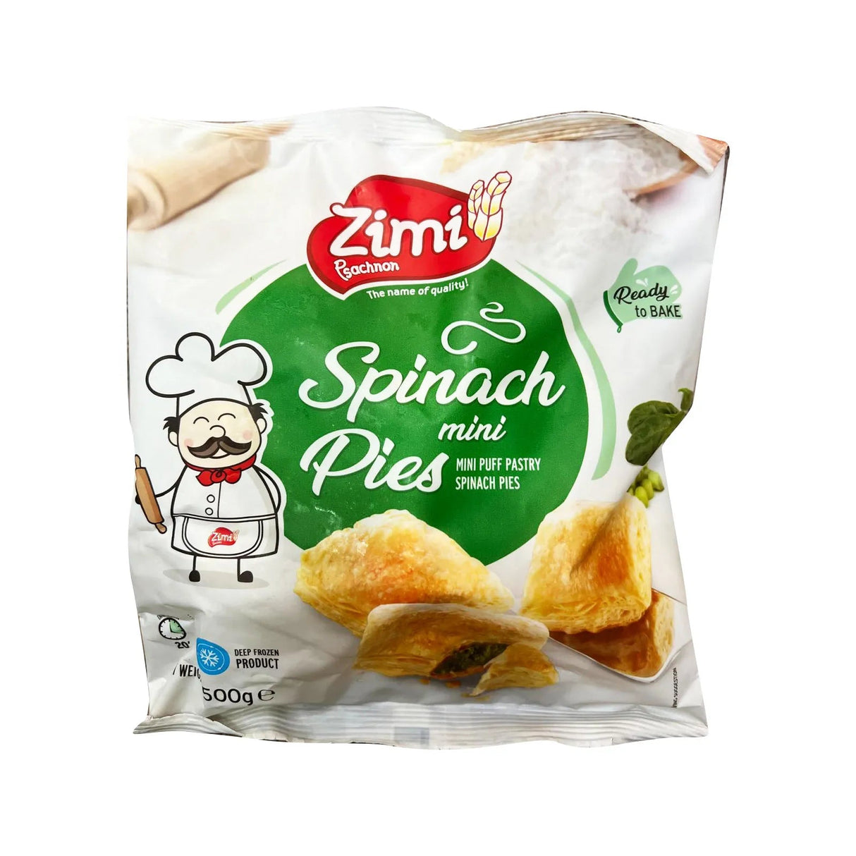 Zini puff pastry spinach pies 500g - 24shopping.shop