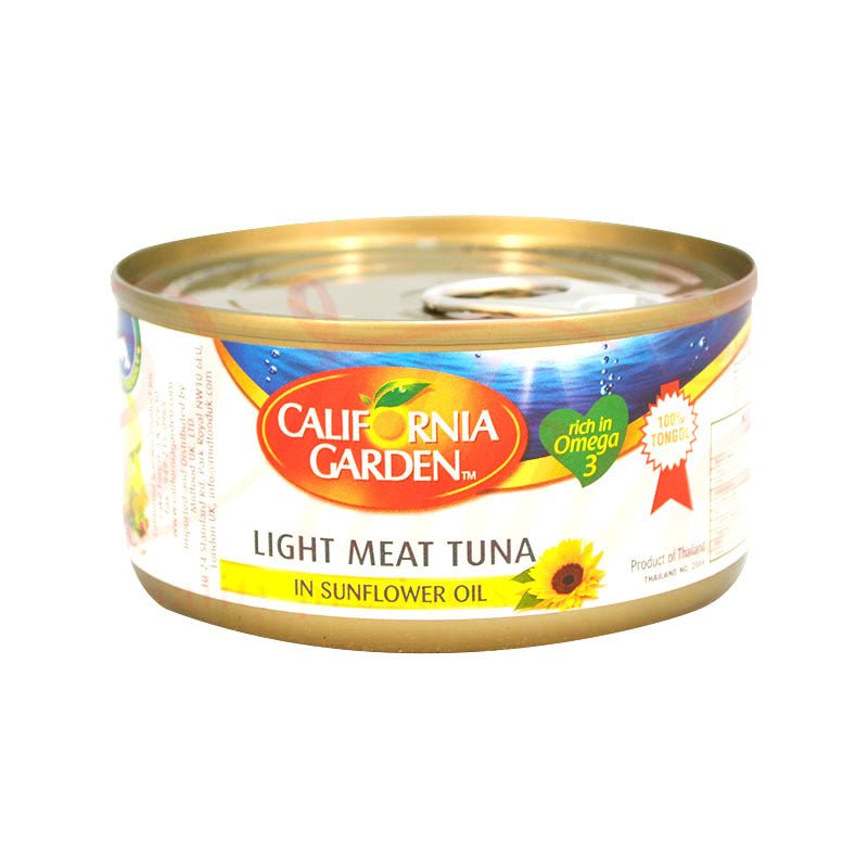CALIFORNIA GARDEN LIGHT MEAT TUNA IN SUNFLOWER OIL 185gr - 24shopping.shop