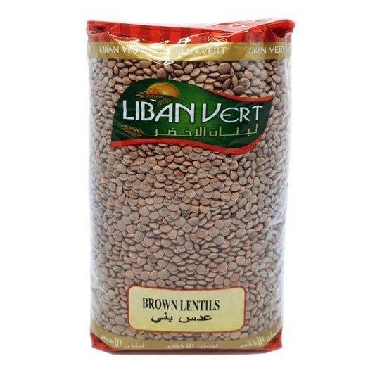 LIBAN VERT Brown LENTILS - 1KG - 24shopping.shop