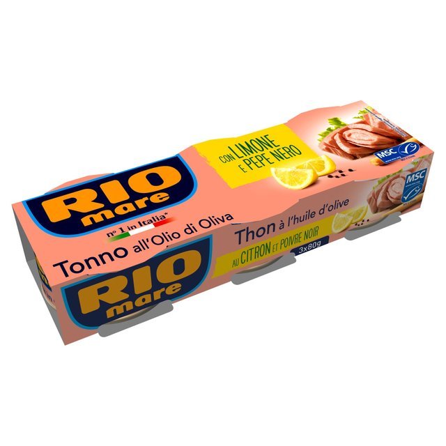 Rio Mare Tuna Lemon Citron & Black Pepper 3x80g - 24shopping.shop