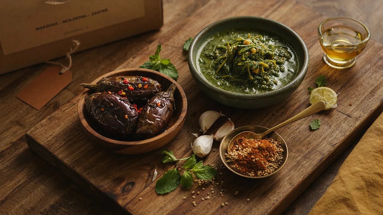 Where to Buy Makdous, Molokhia and Zaatar in the UK: Essential Arabic Ingredients Guide - 24shopping.shop