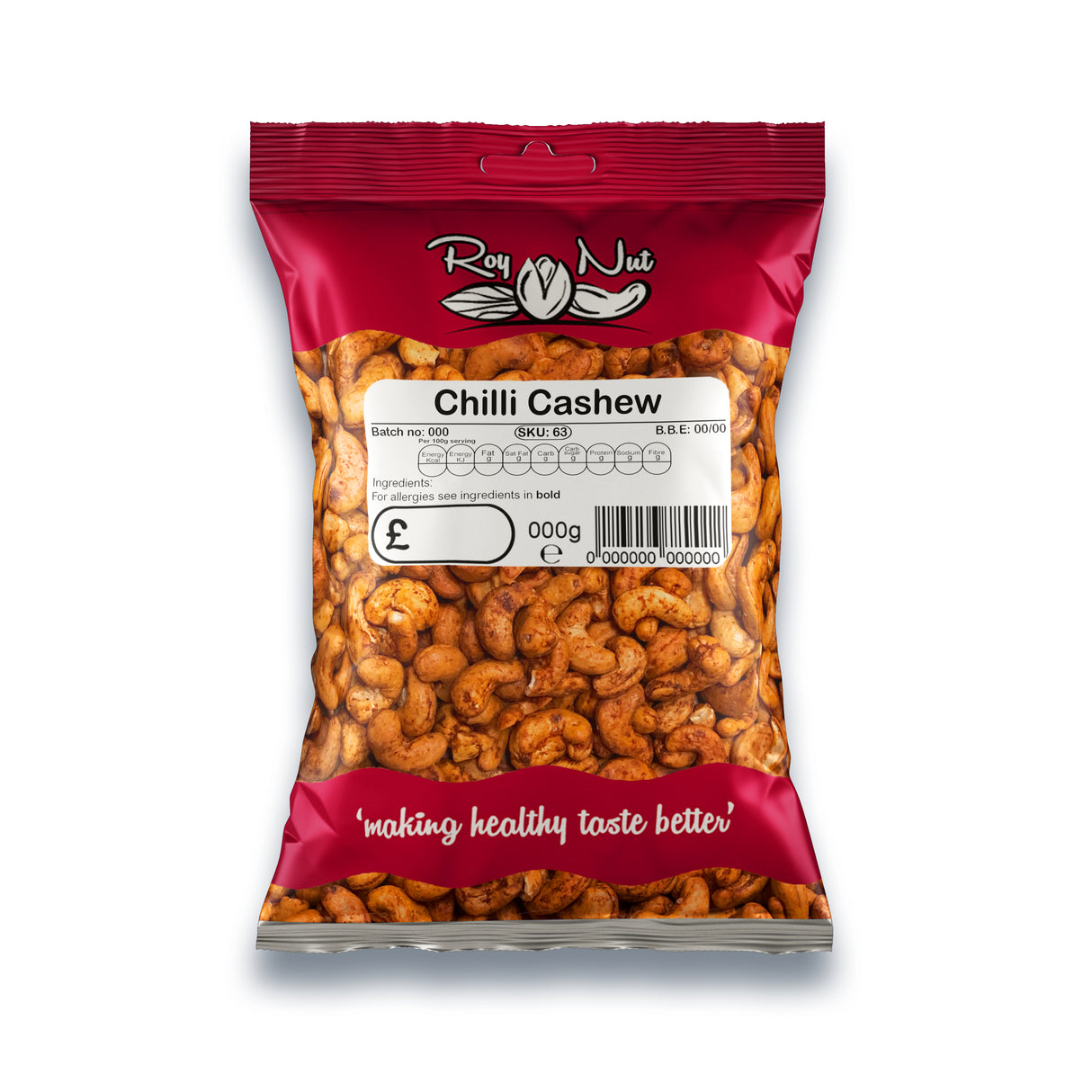 Roy Nut Chilli Cashew 170g