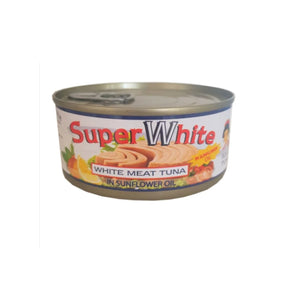 Super White White Tuna Meat in Olive Oil 185g- 24shopping.shop