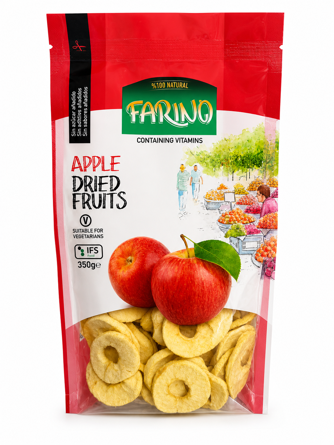 Farino Apple Dried Fruits 350g