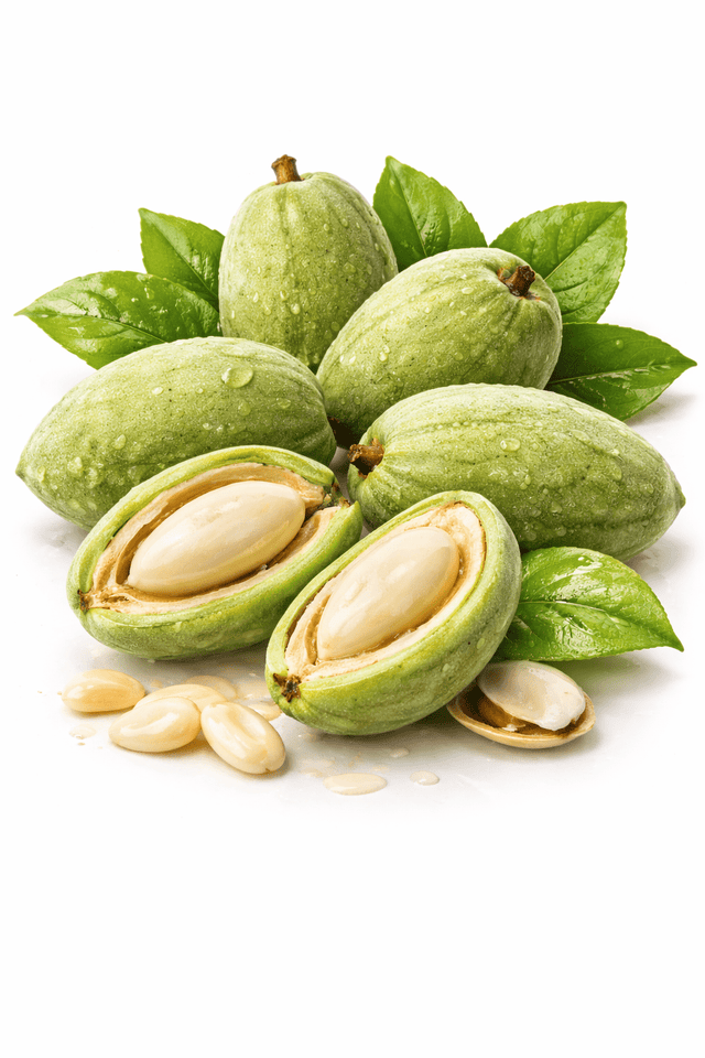 Fresh green almonds 1kg seasonal green almonds