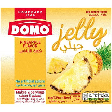 DOMO JELLY PINEAPPLE 85gr