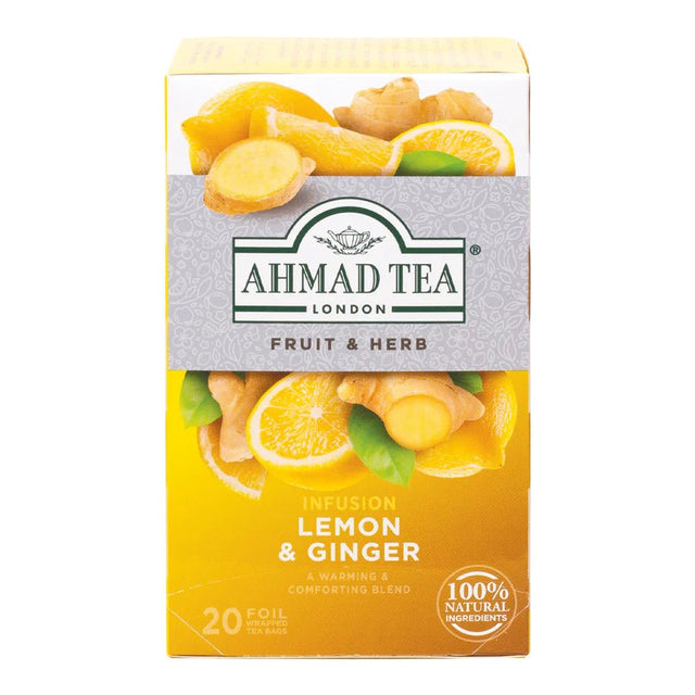 Ahmad Tea Lemon & Ginger 20 Bags - 24shopping.shop