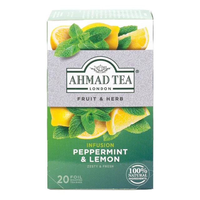 Ahmad Tea Peppermint & Lemon 20 Bags - 24shopping.shop