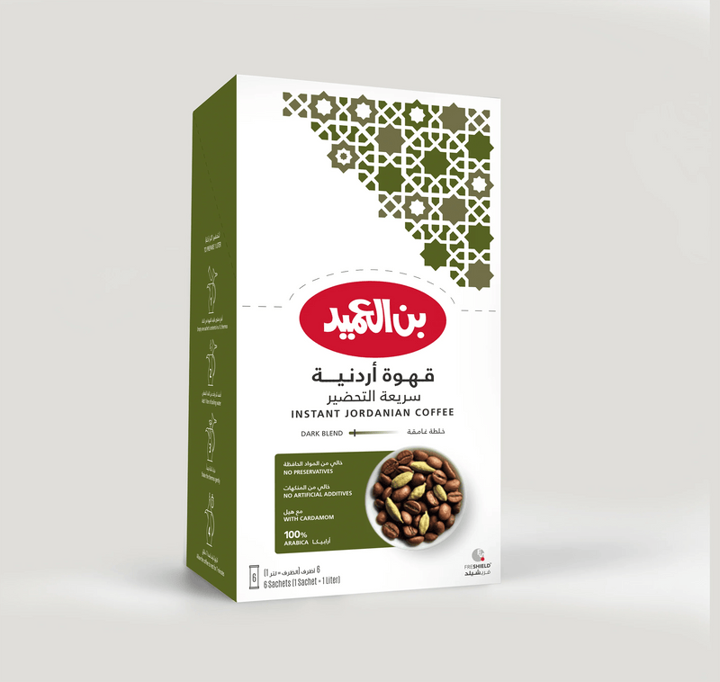 Al Ameed instant jordanian coffee 6 sachets - 24shopping.shop