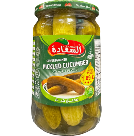 Al Saadah Pickled Cucumber 660g - 24shopping.shop