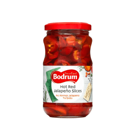 BODRUM HOT RED JALAPENO SLICES 150G - 24shopping.shop