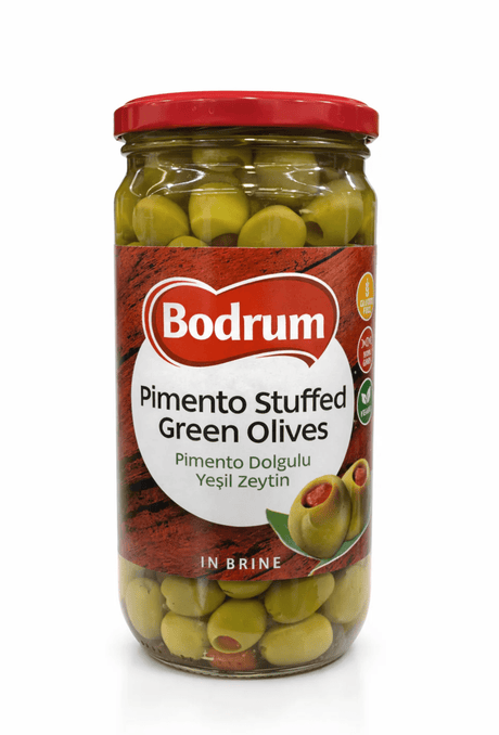 BODRUM Pimento Stuffed Green Olives 680g - 24shopping.shop