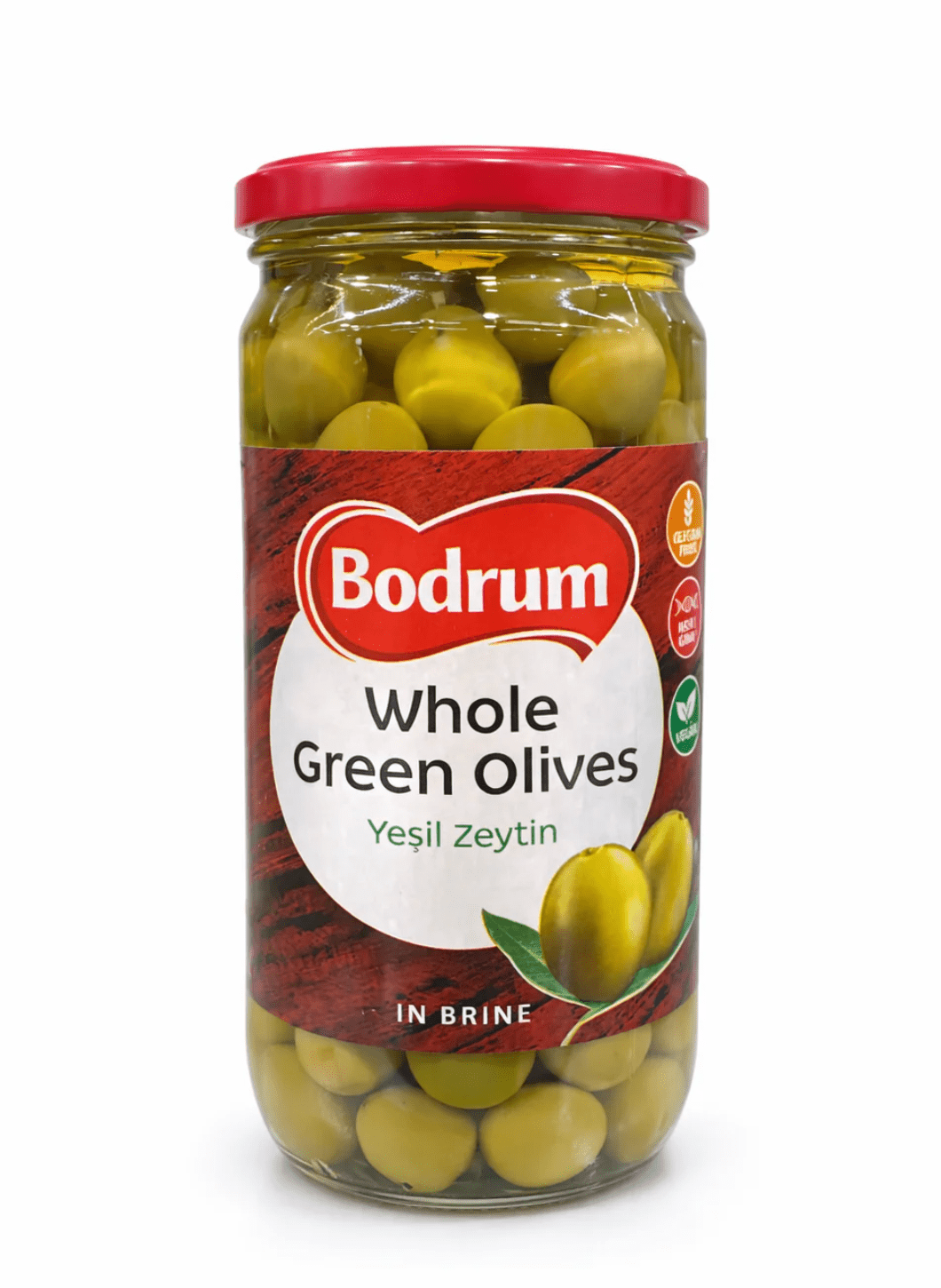 BODRUM Whole Green Olives 680g - 24shopping.shop