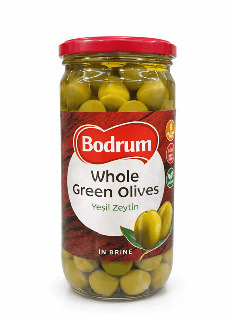 BODRUM Whole Green Olives 680g - 24shopping.shop