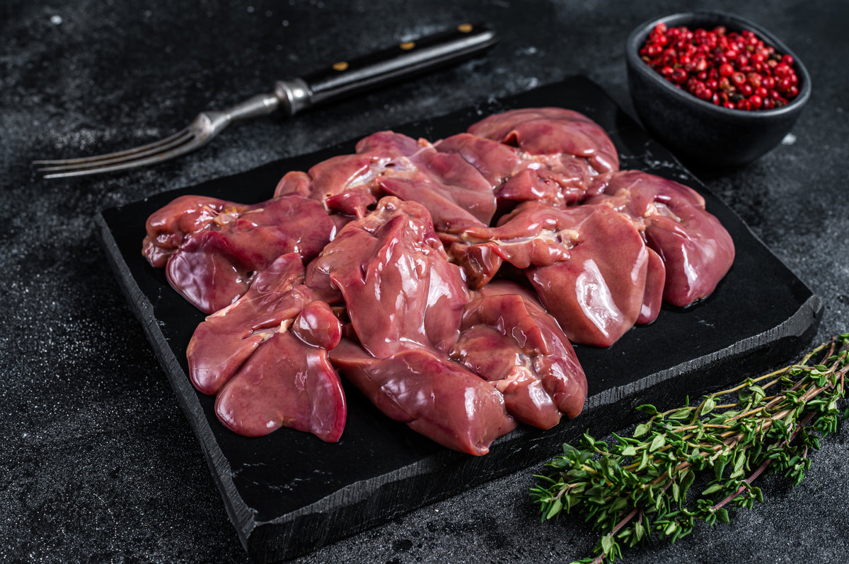 Fresh halal chicken liver 500g for frying and Middle Eastern recipes