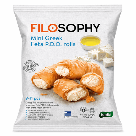 Filosophy MINI ROLLS WITH FETA CHEESE AND EXTRA VIRGIN OLIVE OIL 500G - 24shopping.shop