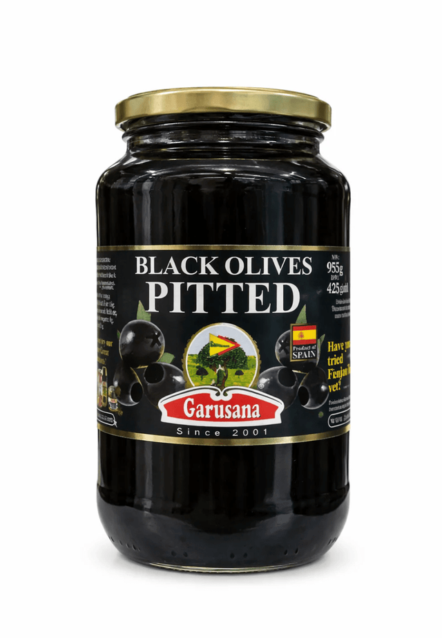 Garusana Black Olives Pitted 935g - 24shopping.shop