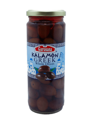 Garusana Kalamon Greek Whole Olives 430g - 24shopping.shop
