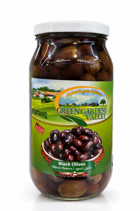 Green Gardens Valley Black Olives 1000g - 24shopping.shop