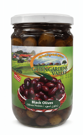 Green Gardens Valley Black Olives 640G - 24shopping.shop