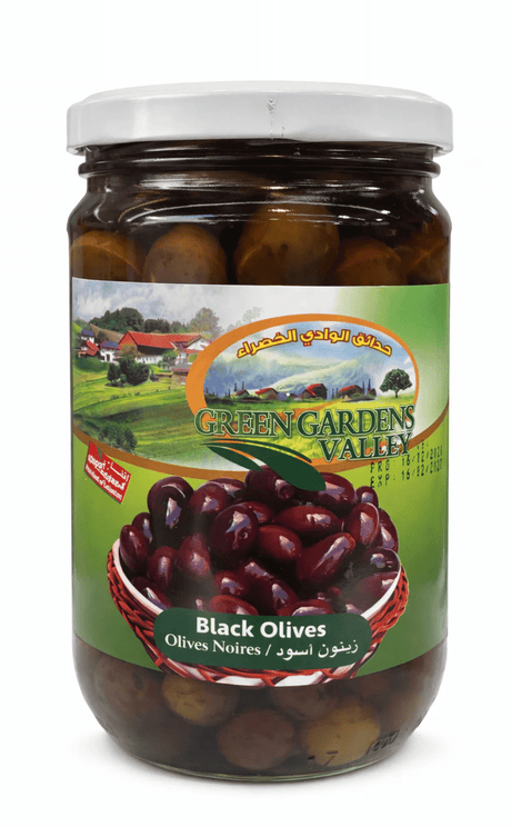 Green Gardens Valley Black Olives 640G - 24shopping.shop