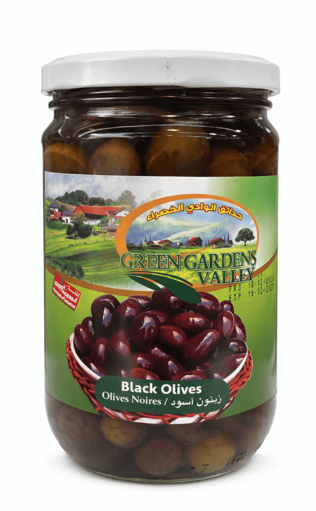 Green Gardens Valley Black Olives 640G - 24shopping.shop